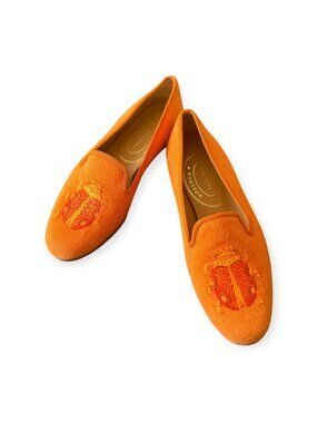 Stubbs & Wootton Embroidered Loafers Size 6 Made in Spain